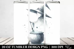 Simple Witch Watercolor | Tshirt|Tumbler|Mug|Clipart Product Image 2