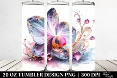 Shiny Orchid Watercolor Tumbler Product Image 1