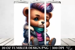 Cute Baby Bear Winter Dressed | 20 oz Tumbler Product Image 2