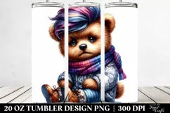 Cute Baby Bear Winter Dressed | 20 oz Tumbler Product Image 2