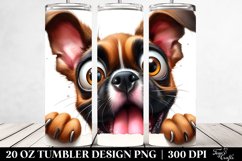 Cute Crazy Boxer Watercolor | 20 Oz Tumbler Product Image 2