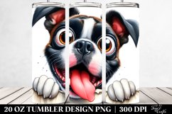 Cute Crazy Boxer Watercolor | 20 Oz Tumbler Product Image 2