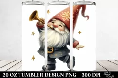 Retro Dancing Gnome Clipart, High-Res 20 Oz Tumbler Product Image 2