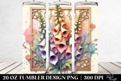 Stained Foxglove Retro Frame | 20 oz Tumbler Product Image 2