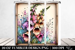 Stained Foxglove Retro Frame | 20 oz Tumbler Product Image 2