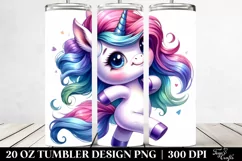 Funny Baby Unicorn Drawing, High-Quality Clipart Product Image 2