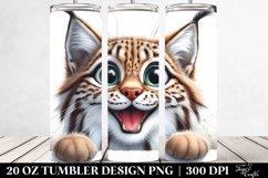 Cute Crazy Lynx Watercolor | 20 Oz Tumbler Product Image 2