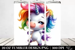 Dancing Baby Unicorn | 20 oz Tumbler Product Image 2
