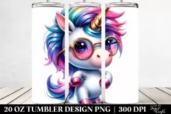 Dancing Baby Unicorn | 20 oz Tumbler Product Image 2
