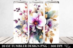 Vibrant Abstract Bouquet Gold Foil Orchid Product Image 2