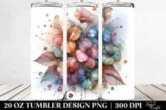 Abstract Shiny Impatiens Clipart, High-Res 20 Oz Tumbler Product Image 2