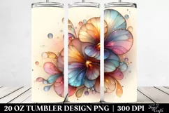 Shiny Pansy Art | 20 oz Tumbler Product Image 2