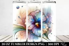 Shiny Pansy Art | 20 oz Tumbler Product Image 2