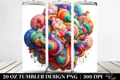 Colorful Vibrant Whimsical Cloud | 20 oz Tumbler Product Image 2