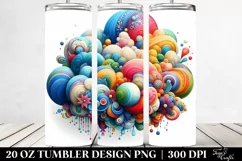 Colorful Vibrant Whimsical Cloud | 20 oz Tumbler Product Image 2