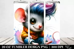 Cute Baby Mouse Drawing | 20 oz Tumbler Product Image 2