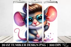 Cute Baby Mouse Drawing | 20 oz Tumbler Product Image 2
