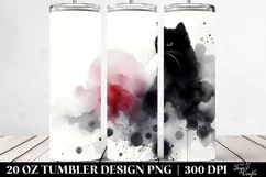 Black Cat Minimalistic Art | Tshirt|Tumbler|Mug|Clipart Product Image 2