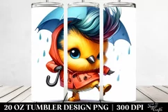 Baby Bird Dancing with Cool Haircut PNG Product Image 2