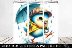 Baby Bird Dancing with Cool Haircut PNG Product Image 2