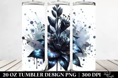 Glossy Lobelia Design| 20 Oz Tumbler Product Image 2