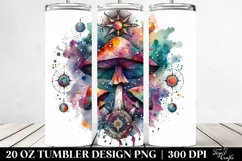 Magical Celestial Mushroom Clipart, High-Res 20 Oz Tumbler Product Image 2