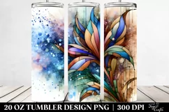 Abstract Wooden Iris Design | 20 Oz Tumbler Product Image 2