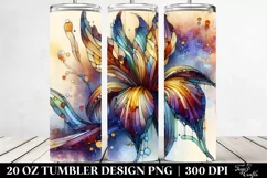 Abstract Wooden Iris Design | 20 Oz Tumbler Product Image 2