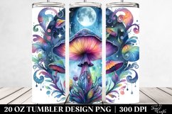 Watercolor Magical Celestial Mushroom Clipart Product Image 2