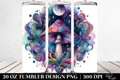 Magical Celestial Mushroom Clipart, High-Res 20 Oz Tumbler Product Image 2