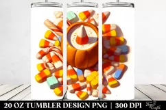 Simple Candy Corn Digital Painting | 20 oz Tumbler Product Image 2
