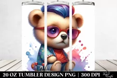 Cute Baby Bear Drawing | 20 oz Tumbler Product Image 2