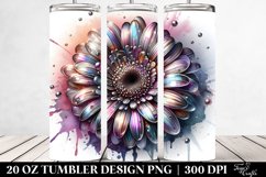Shiny Gerbera Metallic Tumbler Product Image 2
