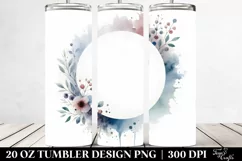 Simple Washed Watercolor | 20 oz Tumbler Product Image 2