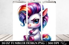 Cute Baby Unicorn Sitting | 20 oz Tumbler Product Image 2