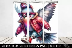 Cute Baby Dove Drawing | 20 oz Tumbler Product Image 2