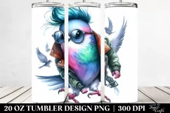 Cute Baby Dove Drawing | 20 oz Tumbler Product Image 2