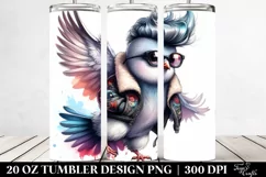 Cute Baby Dove Drawing | 20 oz Tumbler Product Image 2