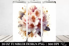 Shiny Rhododendron with Insertions | 20 oz Tumbler Product Image 2