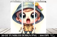 Baby with Big Eyes and Hat | 20 Oz Tumbler Product Image 2