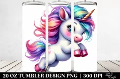 Cute Baby Unicorn Drawing | 20 oz Tumbler Product Image 2