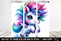 Cute Baby Unicorn Drawing | 20 oz Tumbler Product Image 2