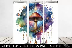 Magical Celestial Mushroom Clipart, High-Res 20 Oz Tumbler Product Image 2