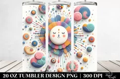 Colorful Whimsical Pastel Sun | 20 Oz Tumbler Product Image 2