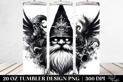 Washed Watercolor Evil Gnome Tumbler Design Product Image 2