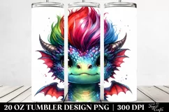 Dragon with Cool Haircut PNG Product Image 2