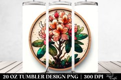 Wooden Stained Rhododendron | 20 Oz Tumbler Product Image 2