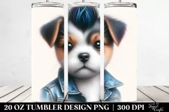 Proud Dog in Jeans PNG Product Image 2