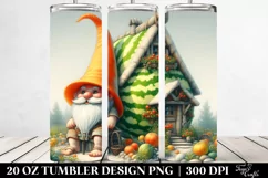Fairy Tale Gnome in Orange Hat | 20 Oz Tumbler Product Image 2