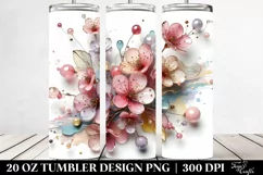 Pastel Glossy Cherry Blossom 20 Oz Tumbler Product Image 2